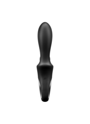 Vibromasseur rabbit noir USB, chauffant et connecté Heat Climax+  Satisfyer - CC597791